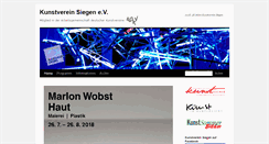 Desktop Screenshot of kunstverein-siegen.de